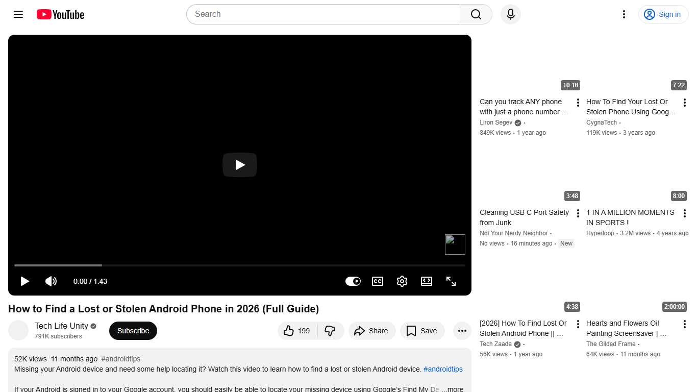 How to Find a Lost or Stolen Android Phone in 2026 (Full Guide) - YouTube